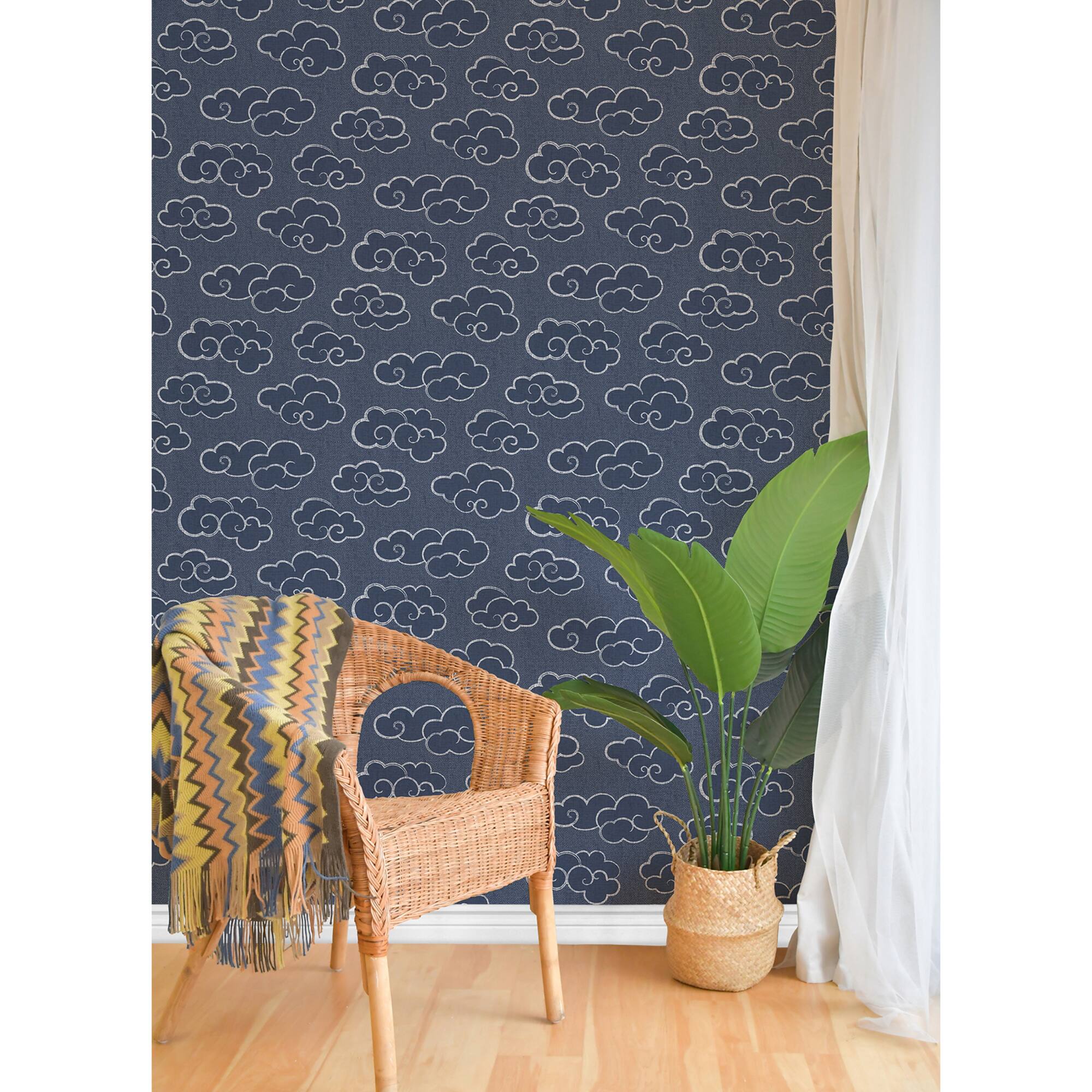 NuWallpaper Alto Navy Peel & Stick Wallpaper
